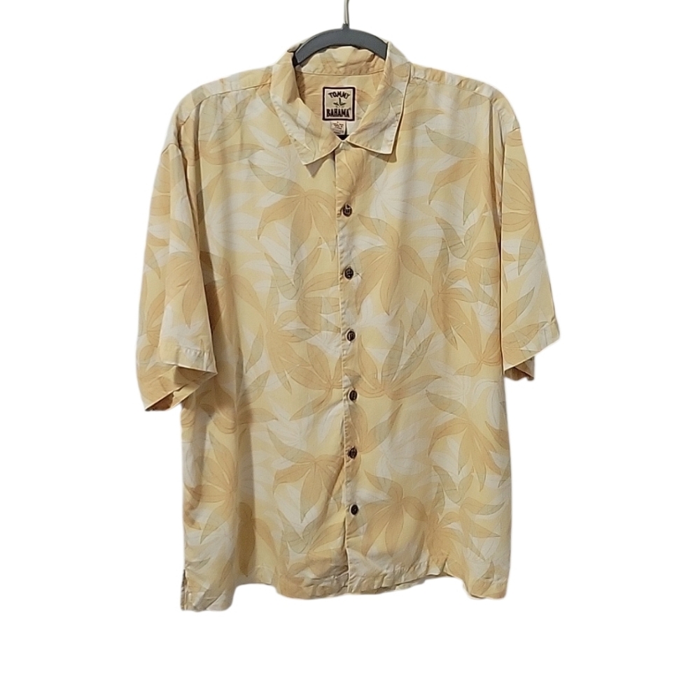 Tommy Bahama Men's Hawaiian Silk Shirt Large